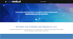 Desktop Screenshot of netmedia.pl